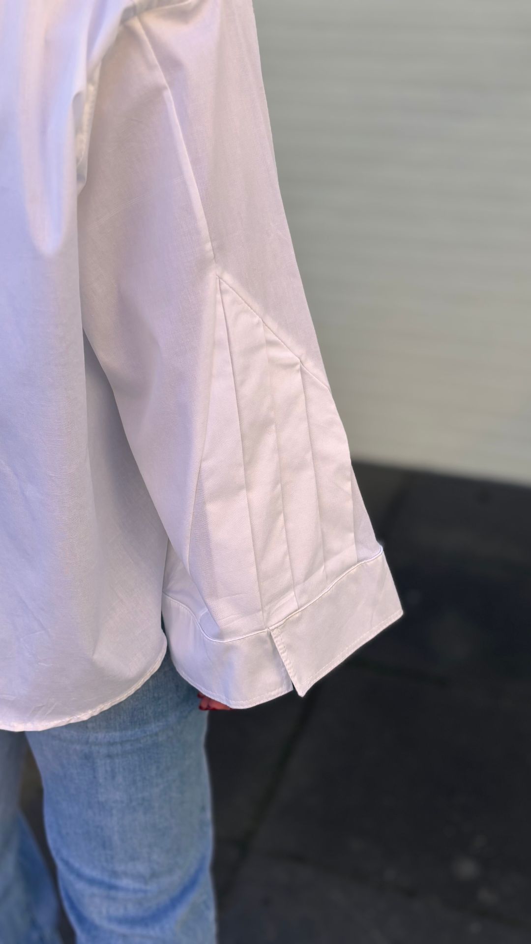 Shirt plissé sleeves