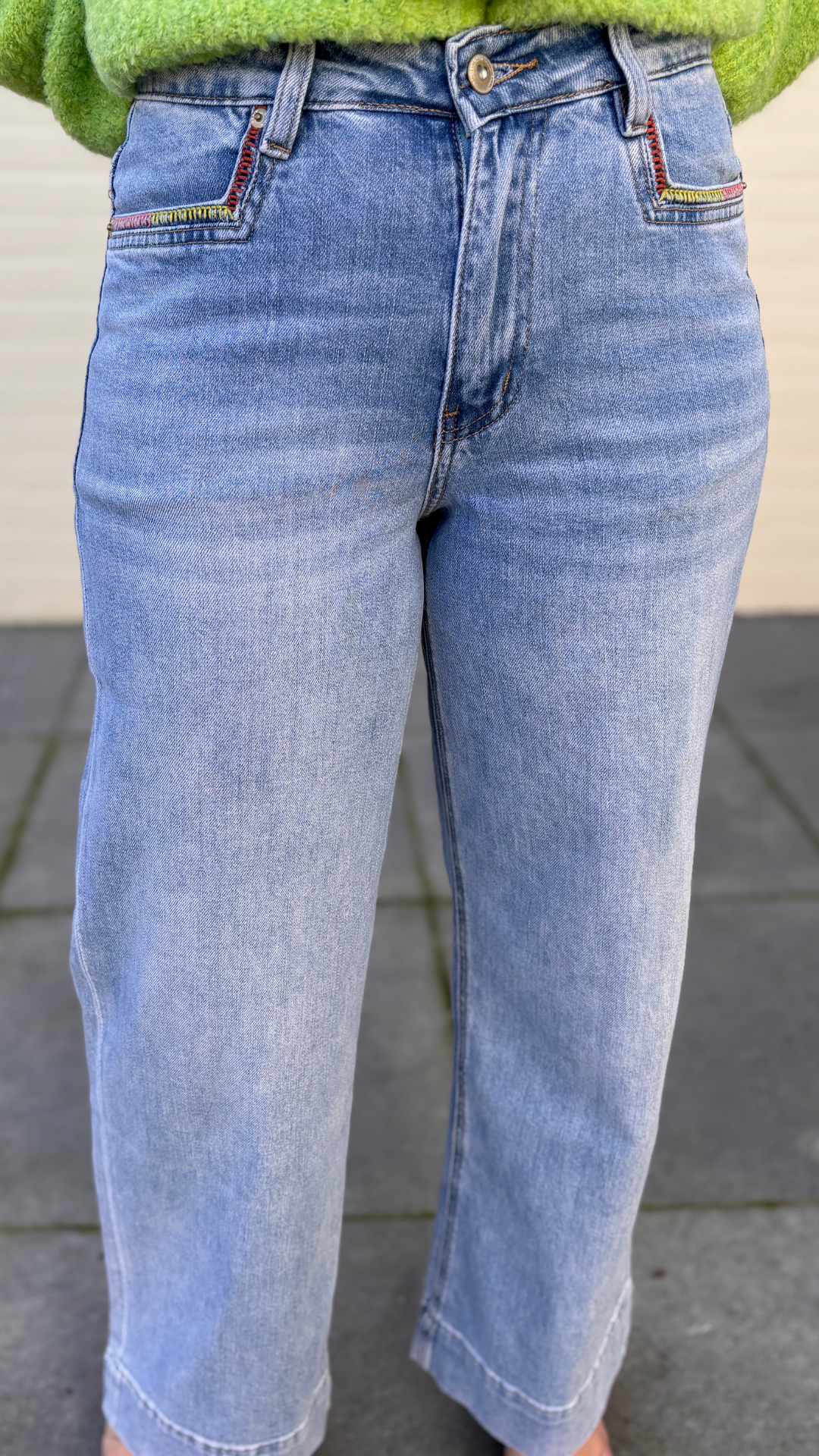 Jeans rainbow pocket