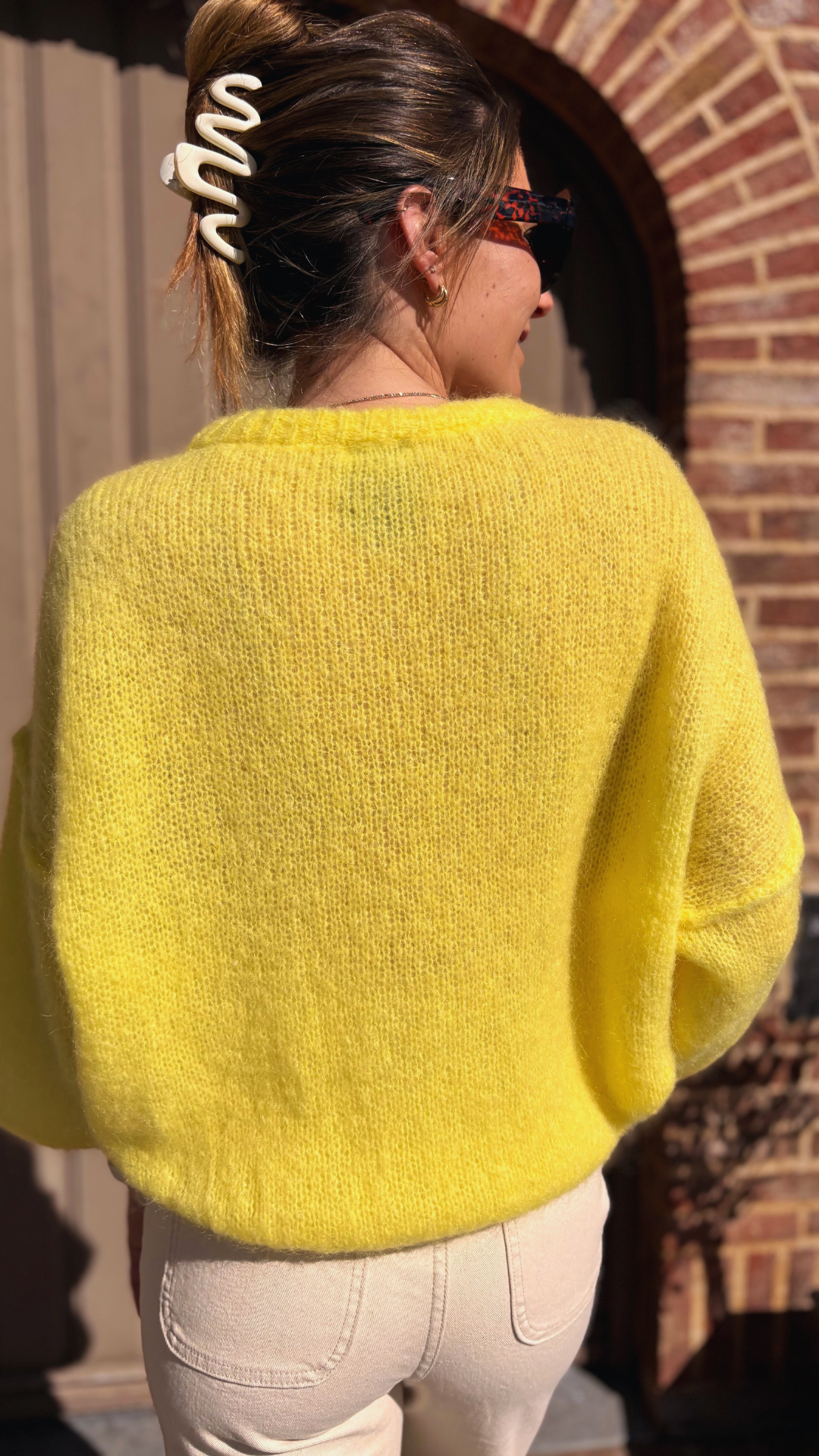 Yellow mohair
