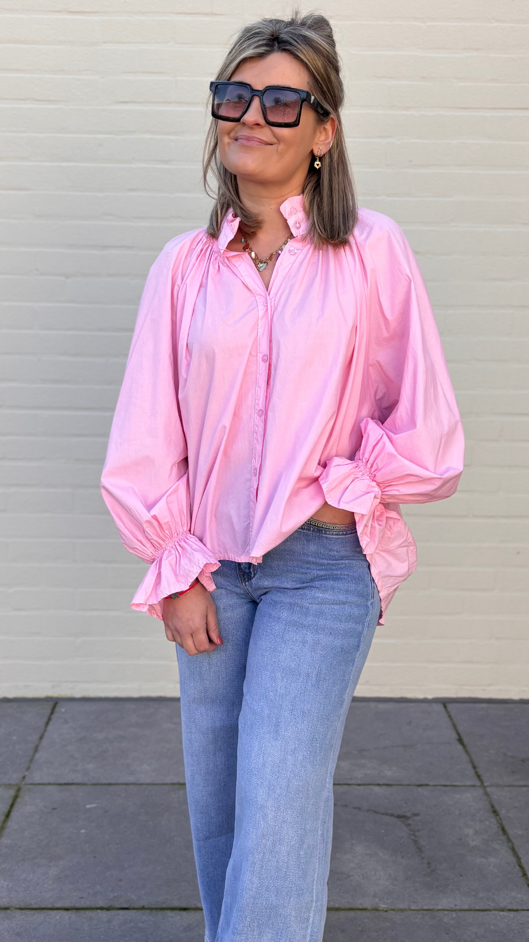 Bubblegum pink shirt