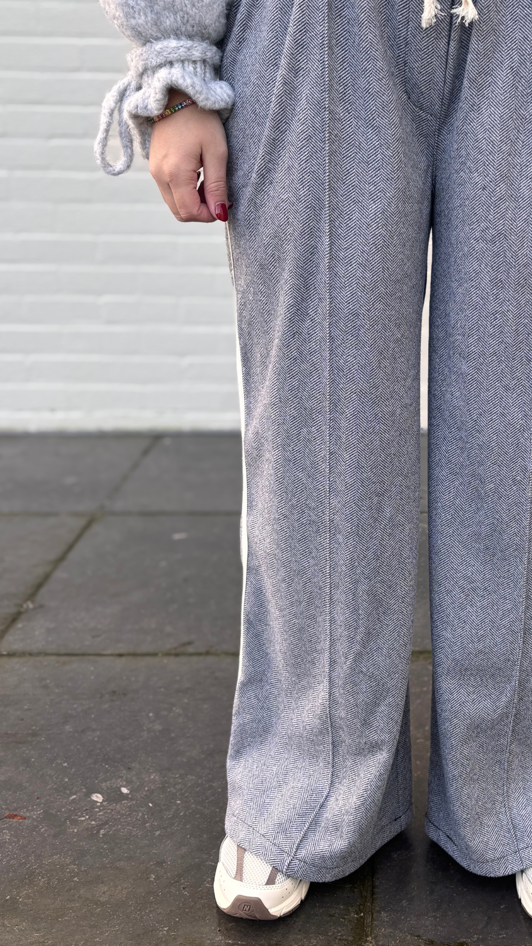 Grey wide pants