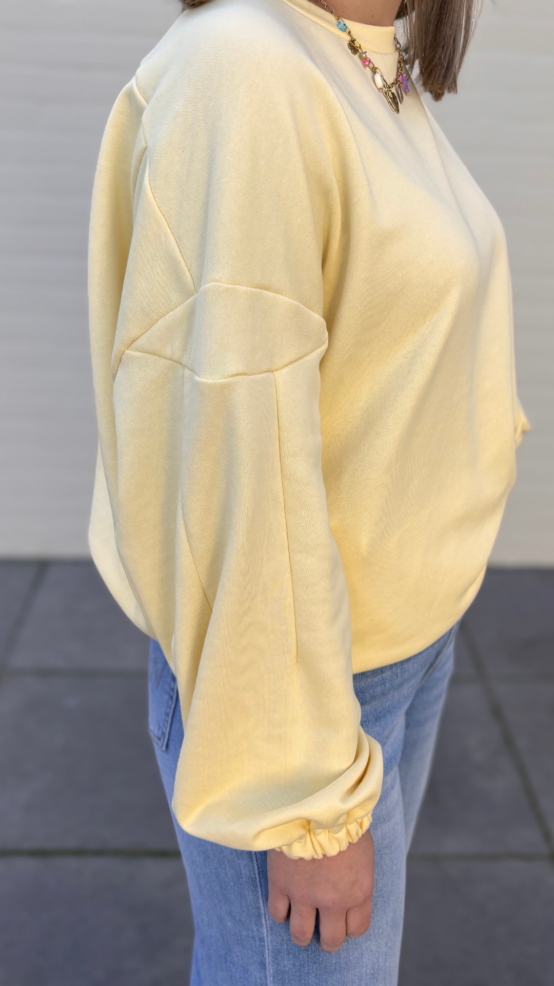 Soft yellow sweater