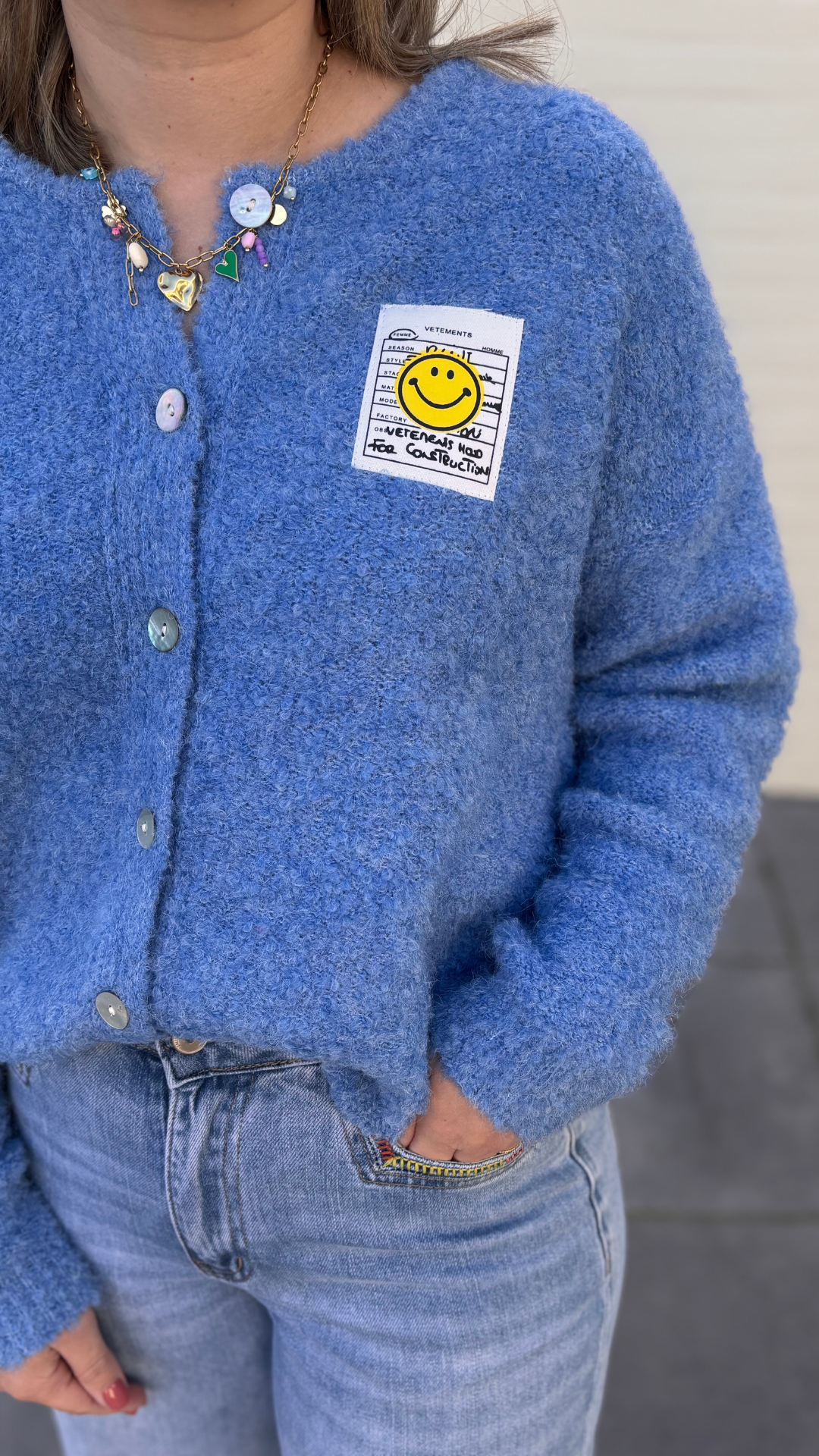 Smiley cardigan