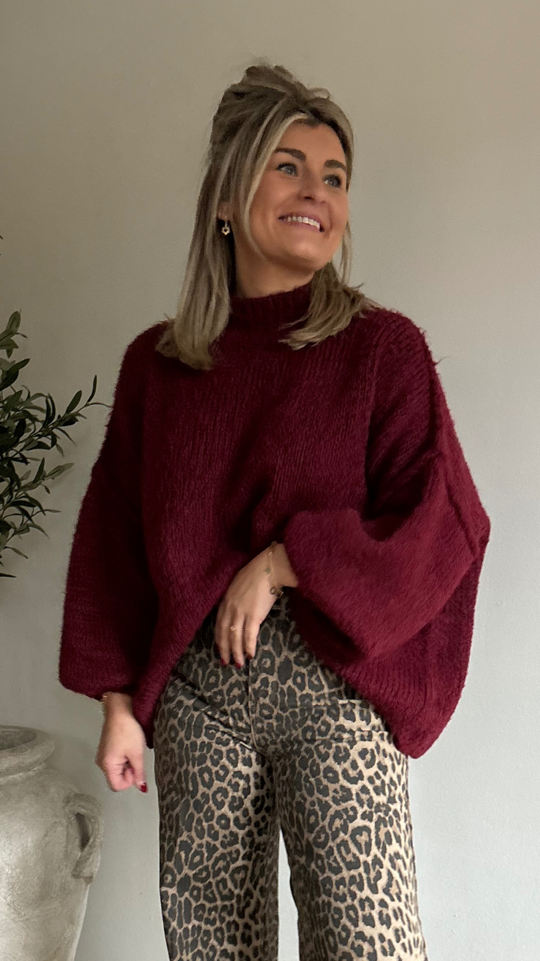 Bordeaux knit