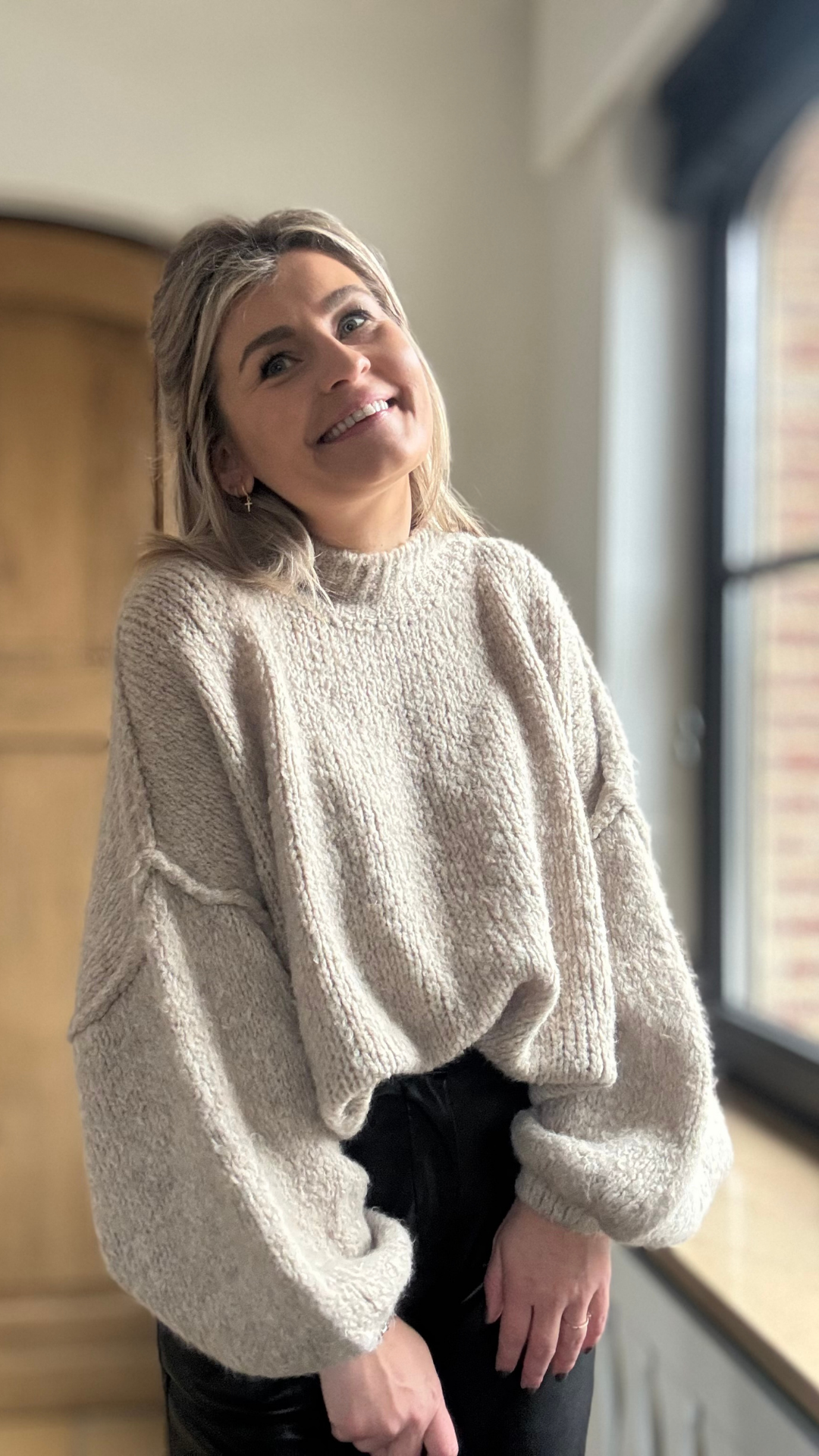Beige knit