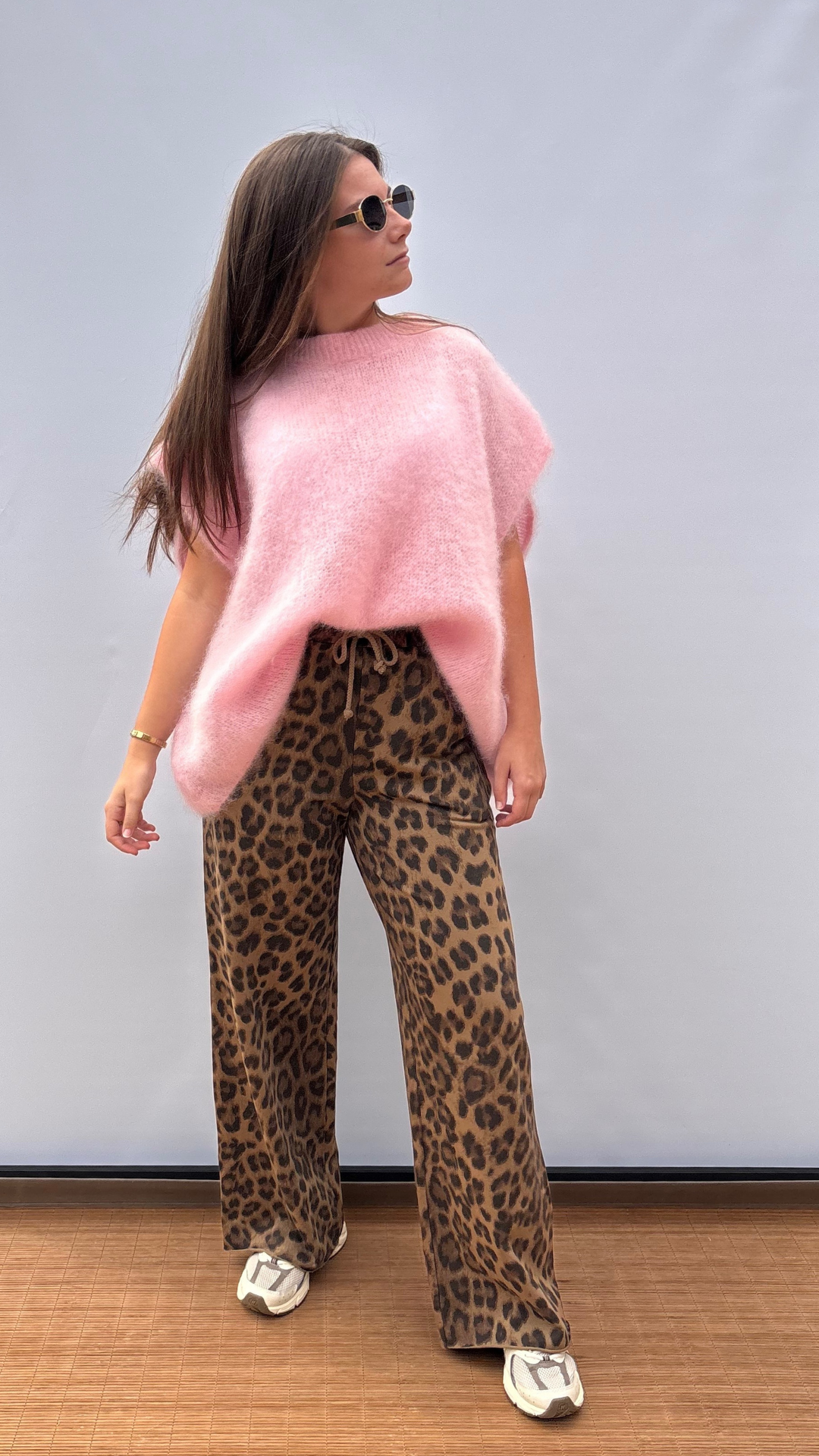 Dusty pink mohair
