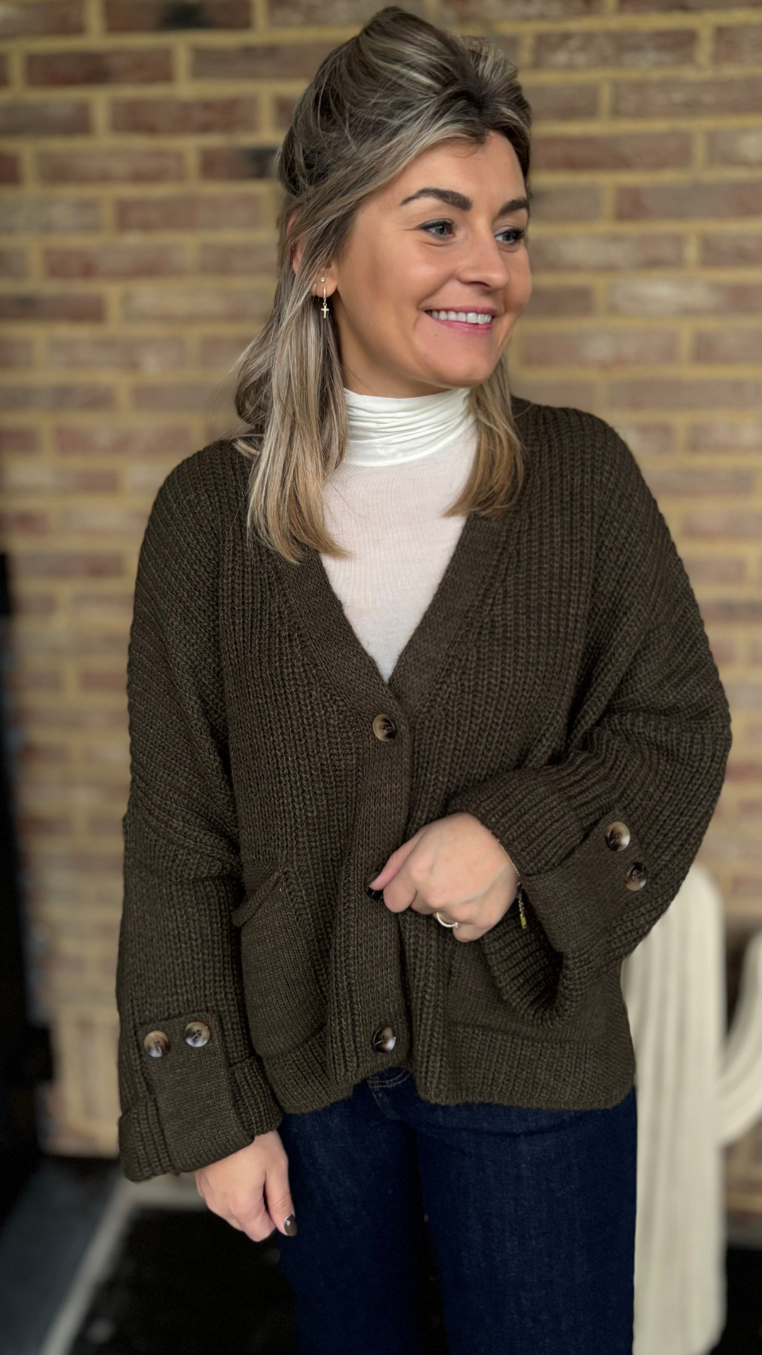 Kaki cardigan