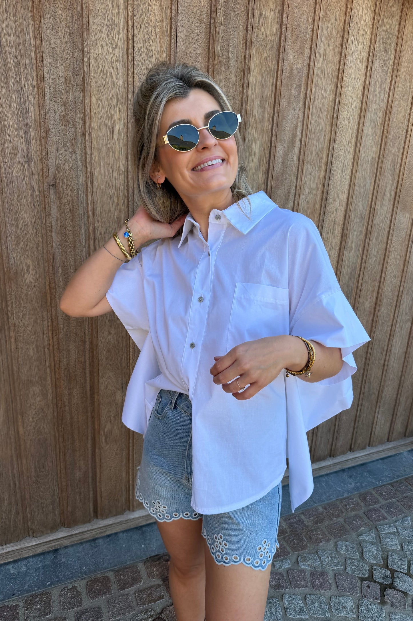 Victoire blouse wit