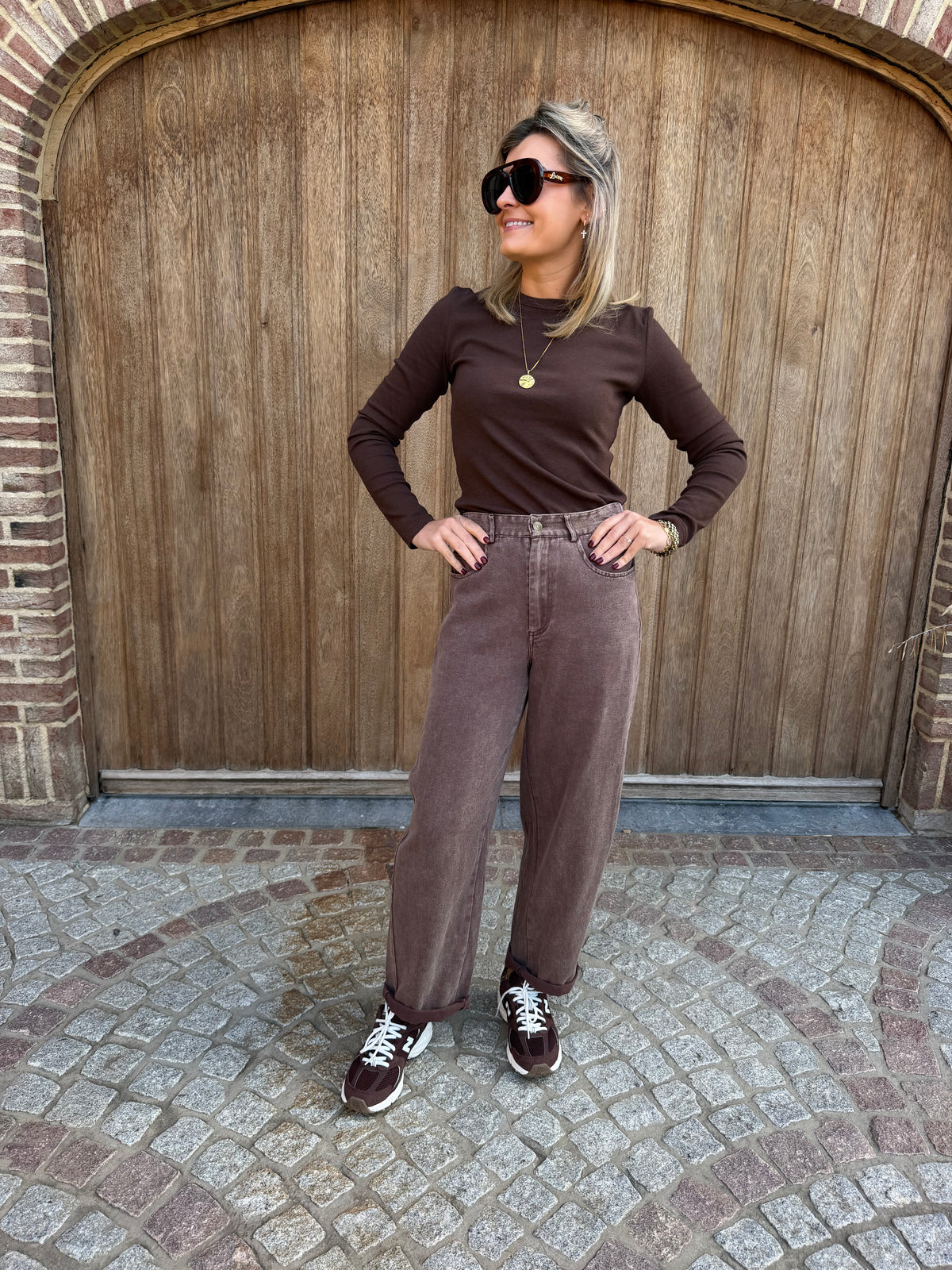 Cara longsleeve (bruin)
