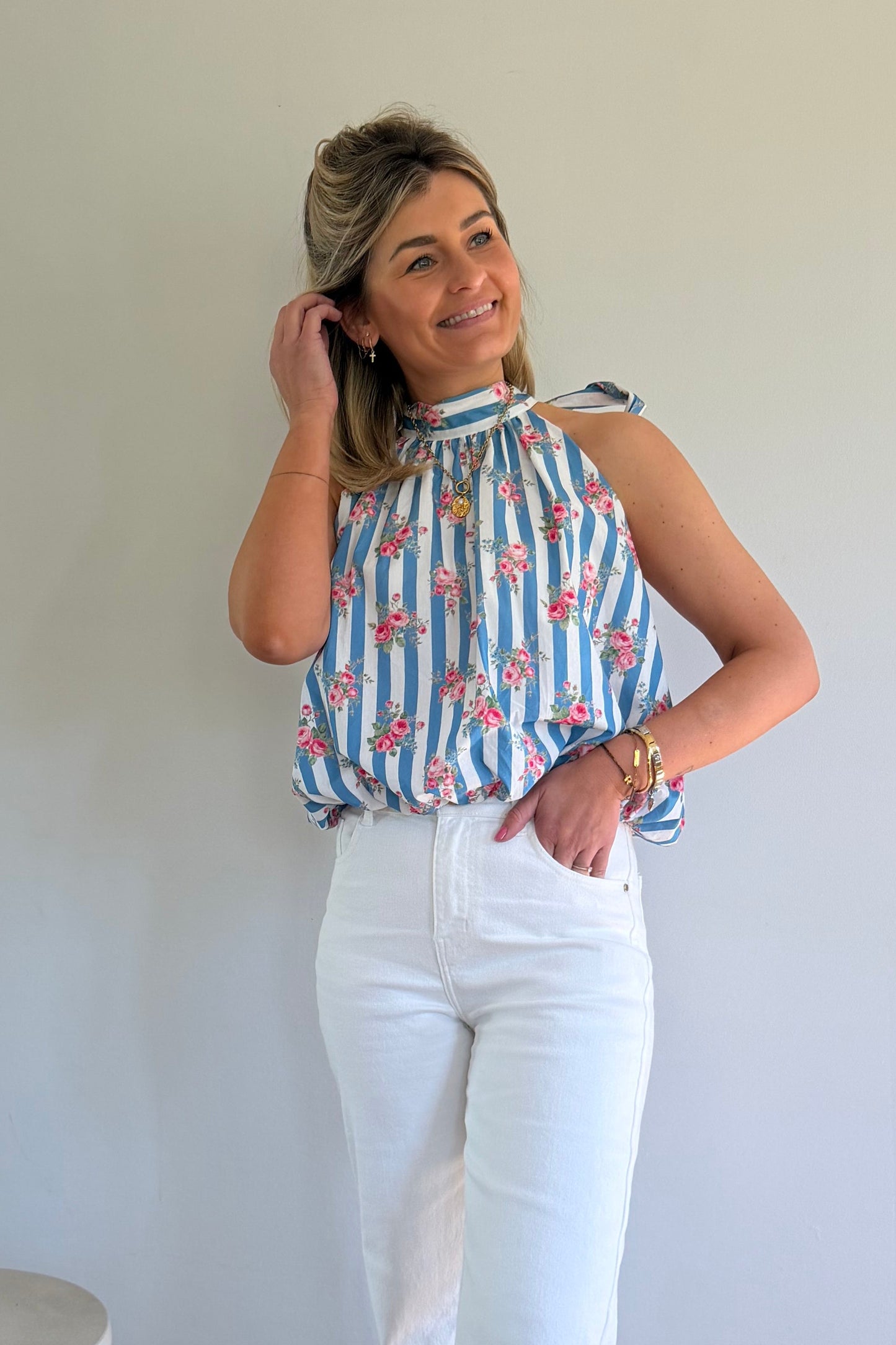 Lovely top jeans blue