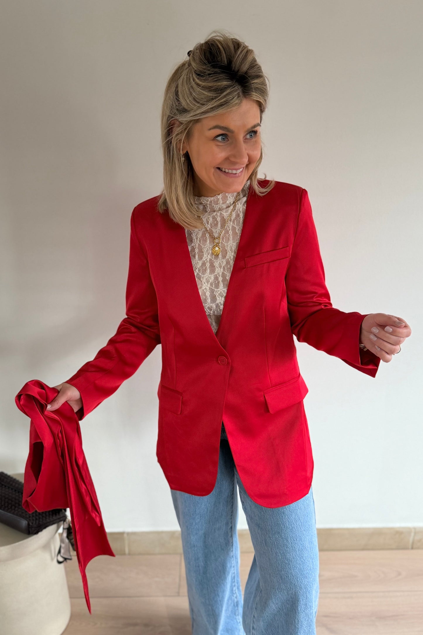 Poppy Red Blazer