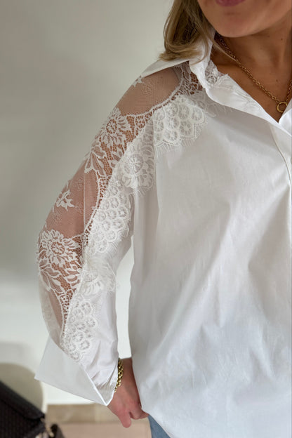 Milly Lace Blouse Wit