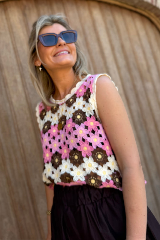 Flora Crochet Top