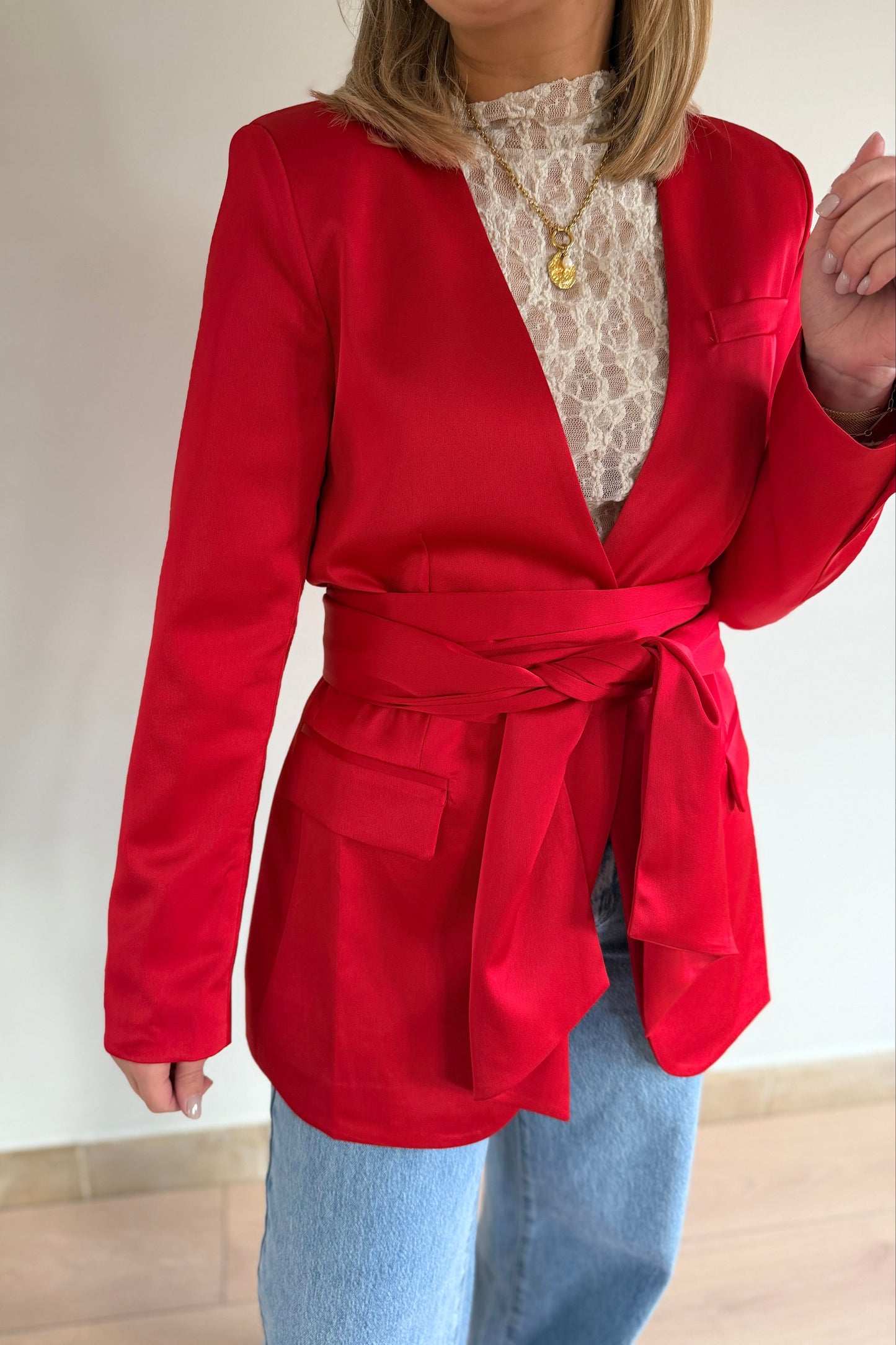 Poppy Red Blazer