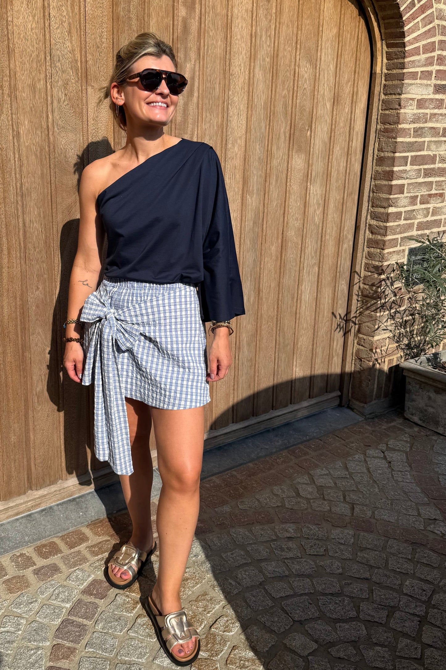 Julia off shoulder Marine