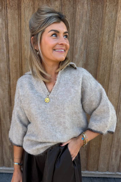 Estelle Polo knit (beige)