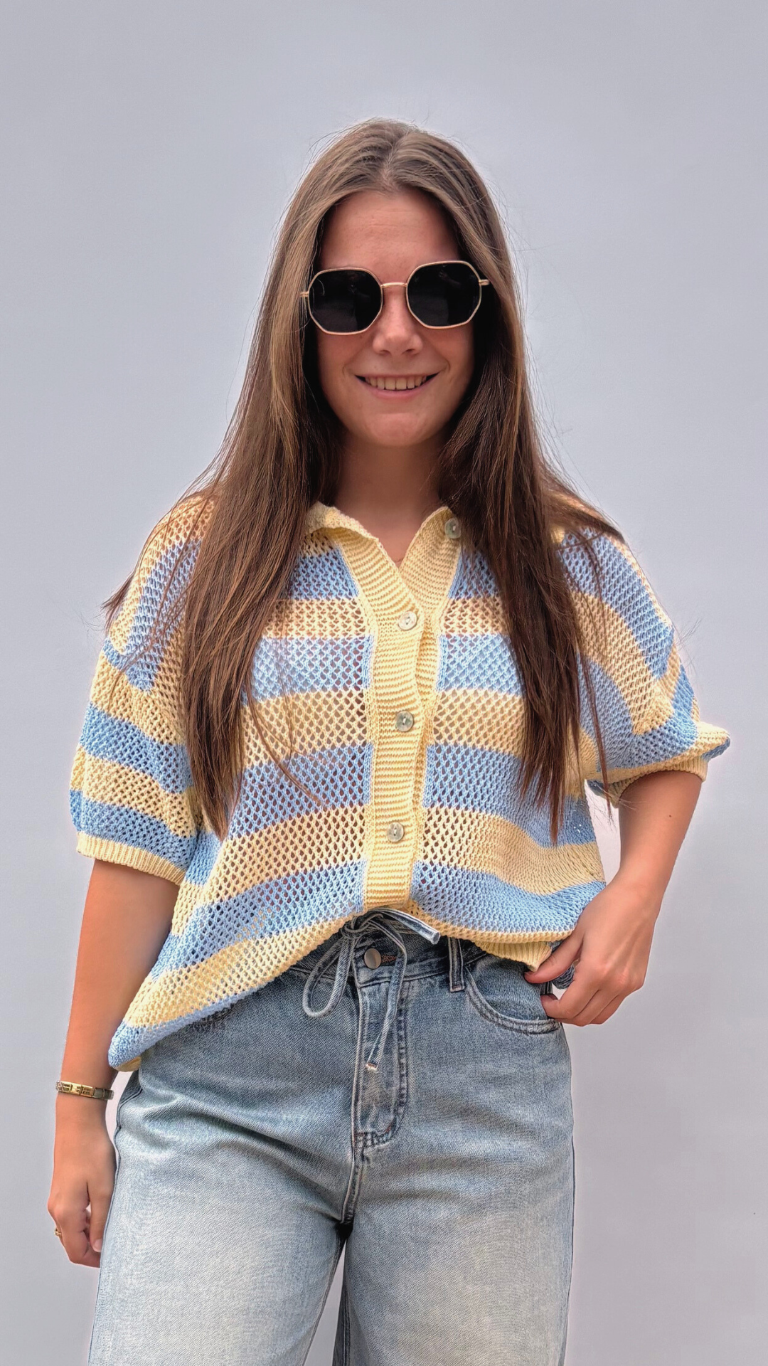 Lemon Sky Crochet top
