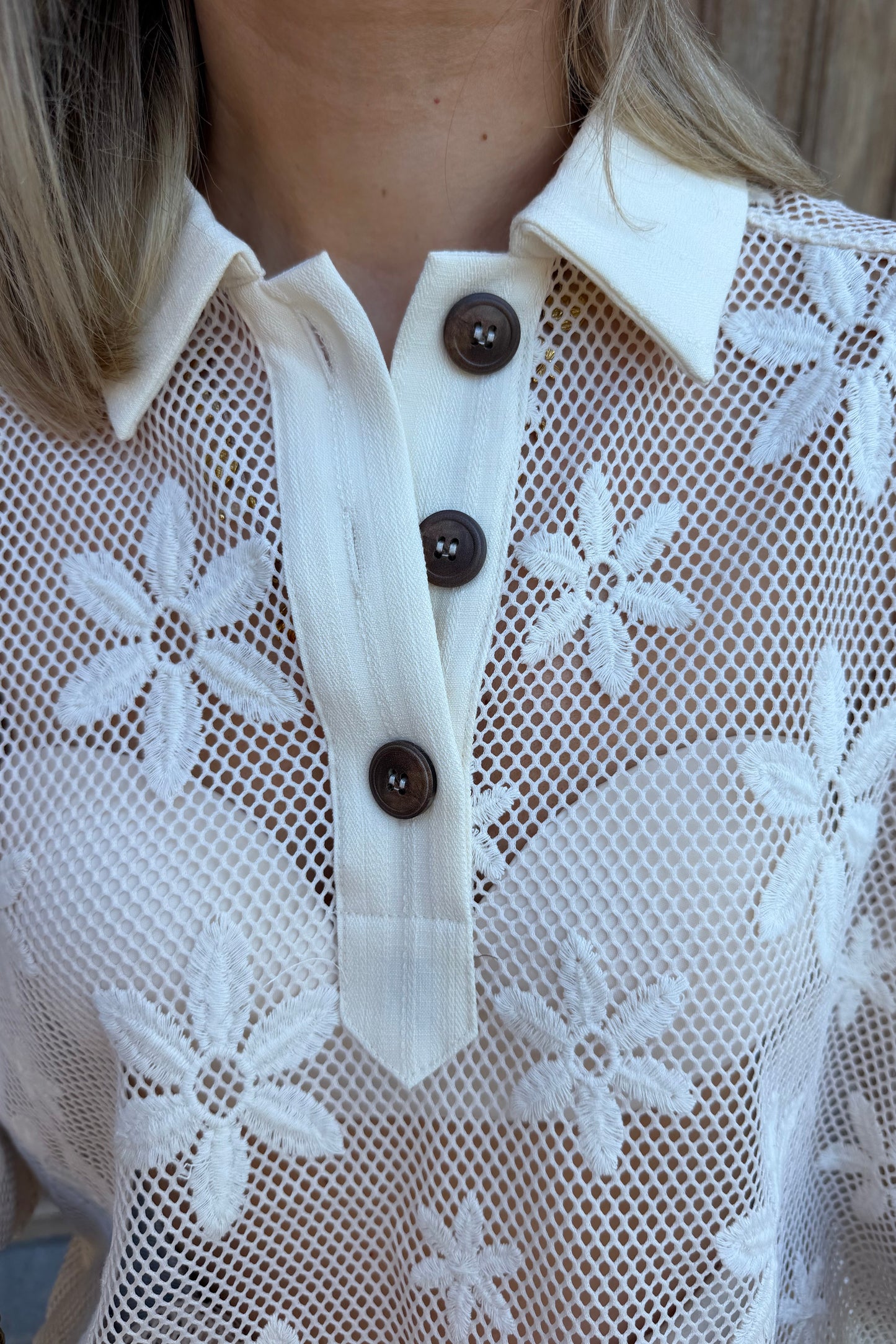 Louvelle polo blouse