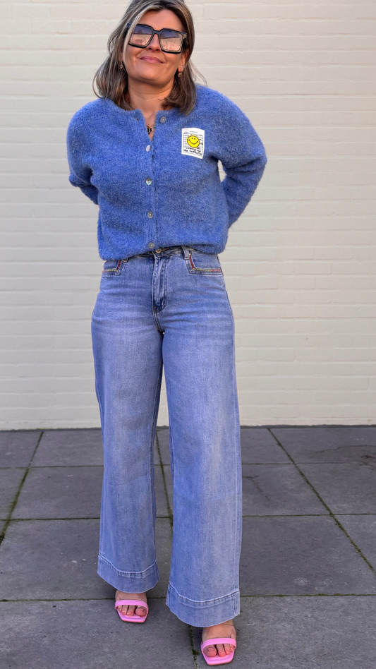 Jeans rainbow pocket