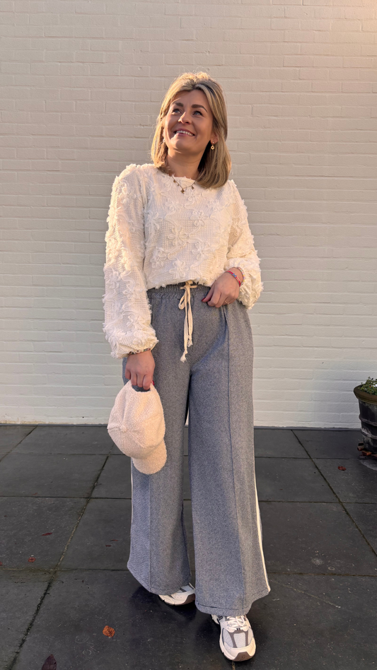 Grey wide pants
