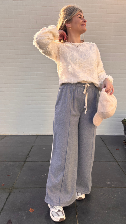 Grey wide pants