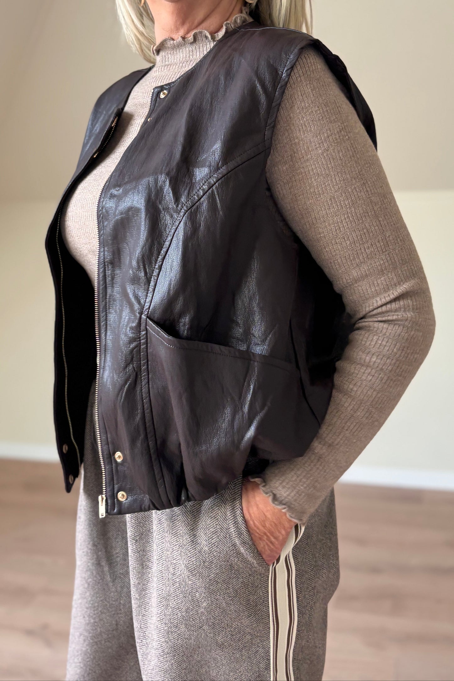 Rebel vest (Donkerbruin)