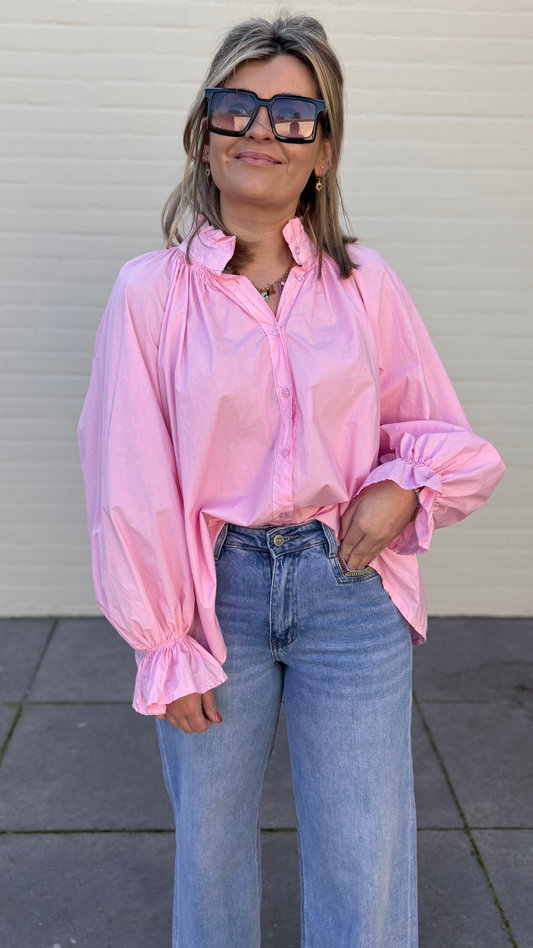 Bubblegum pink shirt