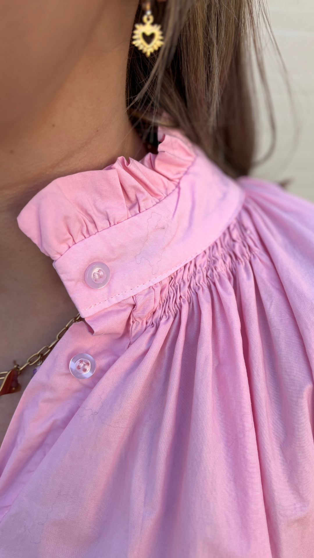Bubblegum pink shirt