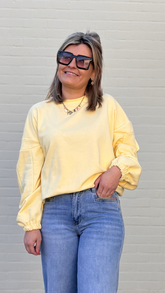 Soft yellow sweater
