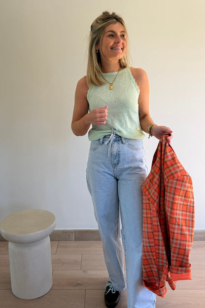 Minty knitted top