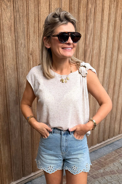 Amandine Top Taupe