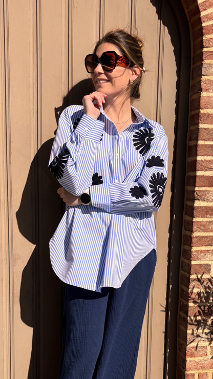 Oversized shirt marine