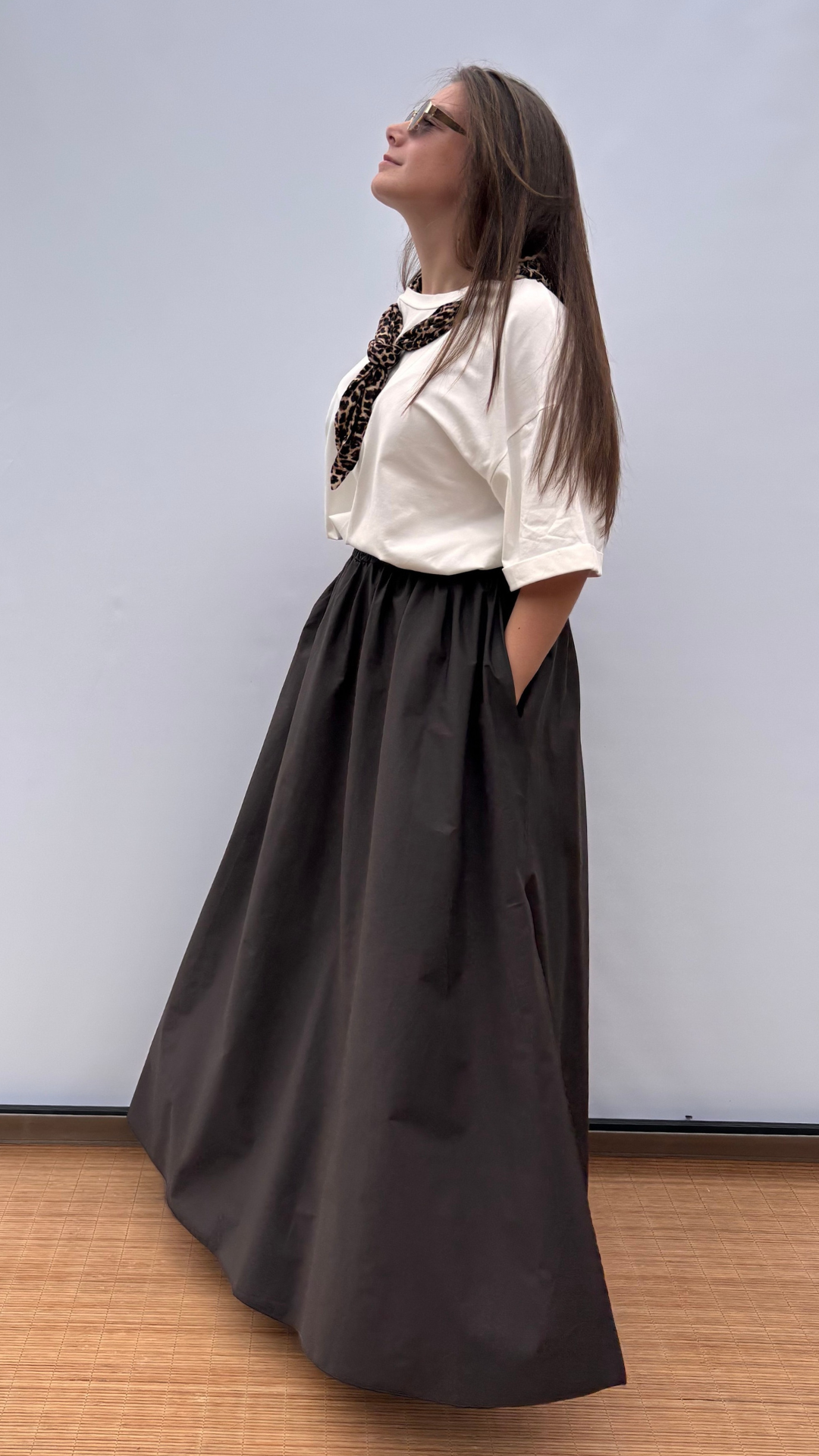 Café noir maxi skirt