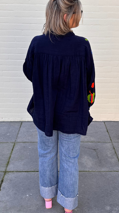 Palms & love blouse