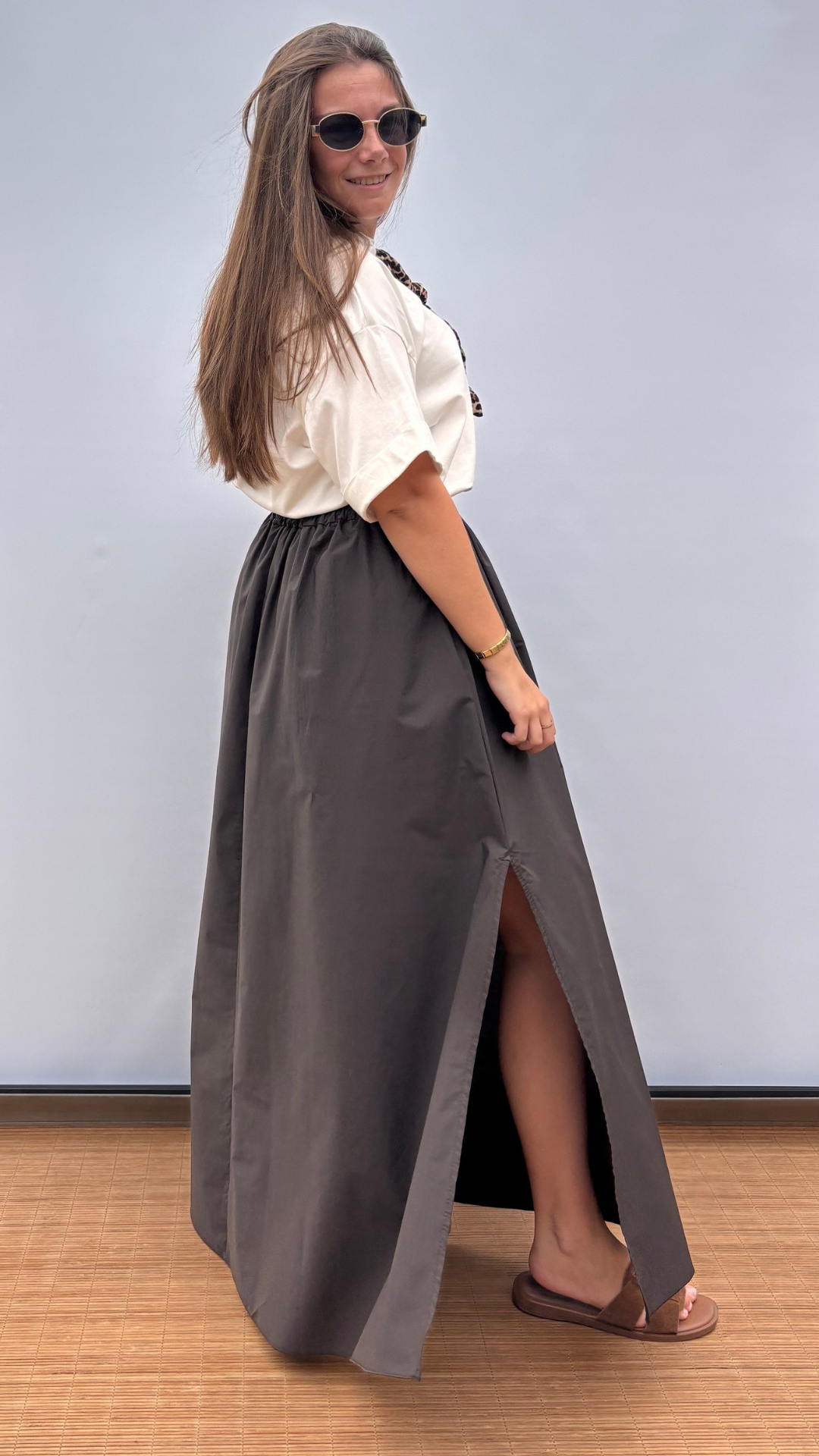 Café noir maxi skirt