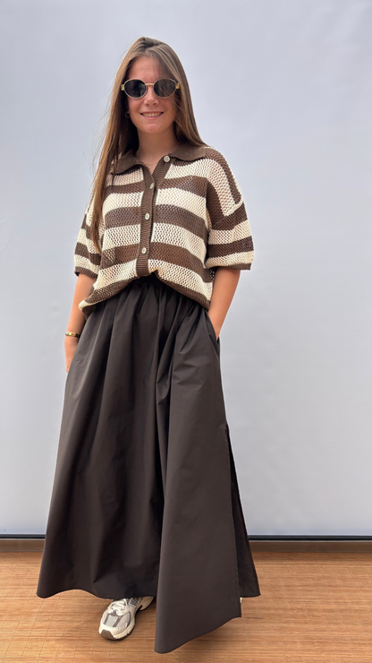 Café noir maxi skirt