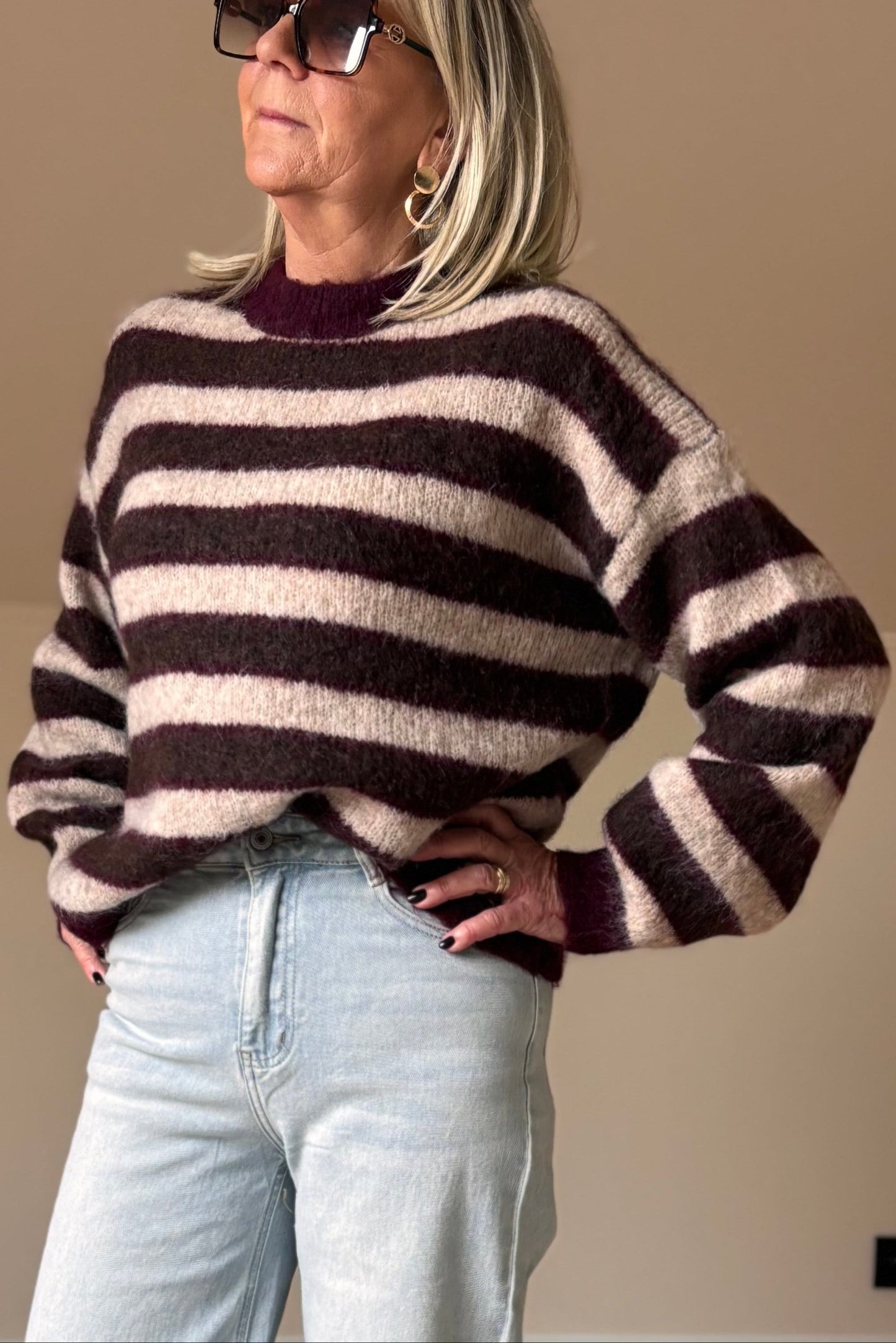 Bordeaux - Coffee knit