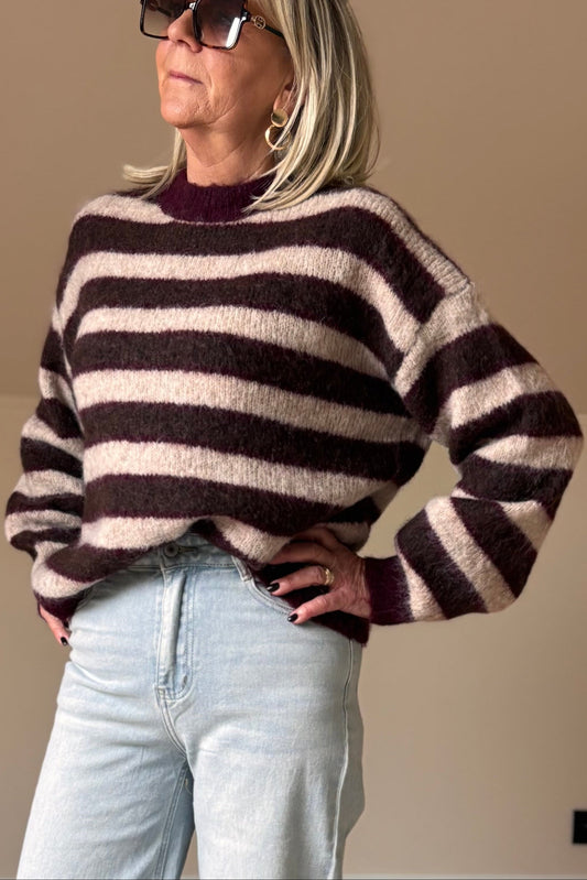 Bordeaux - Coffee knit