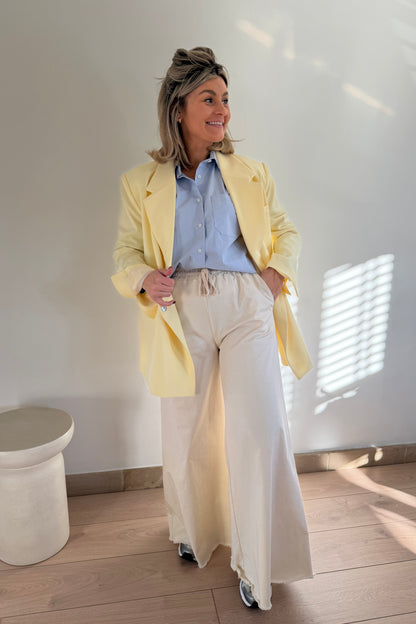Buttercream oversized blazer