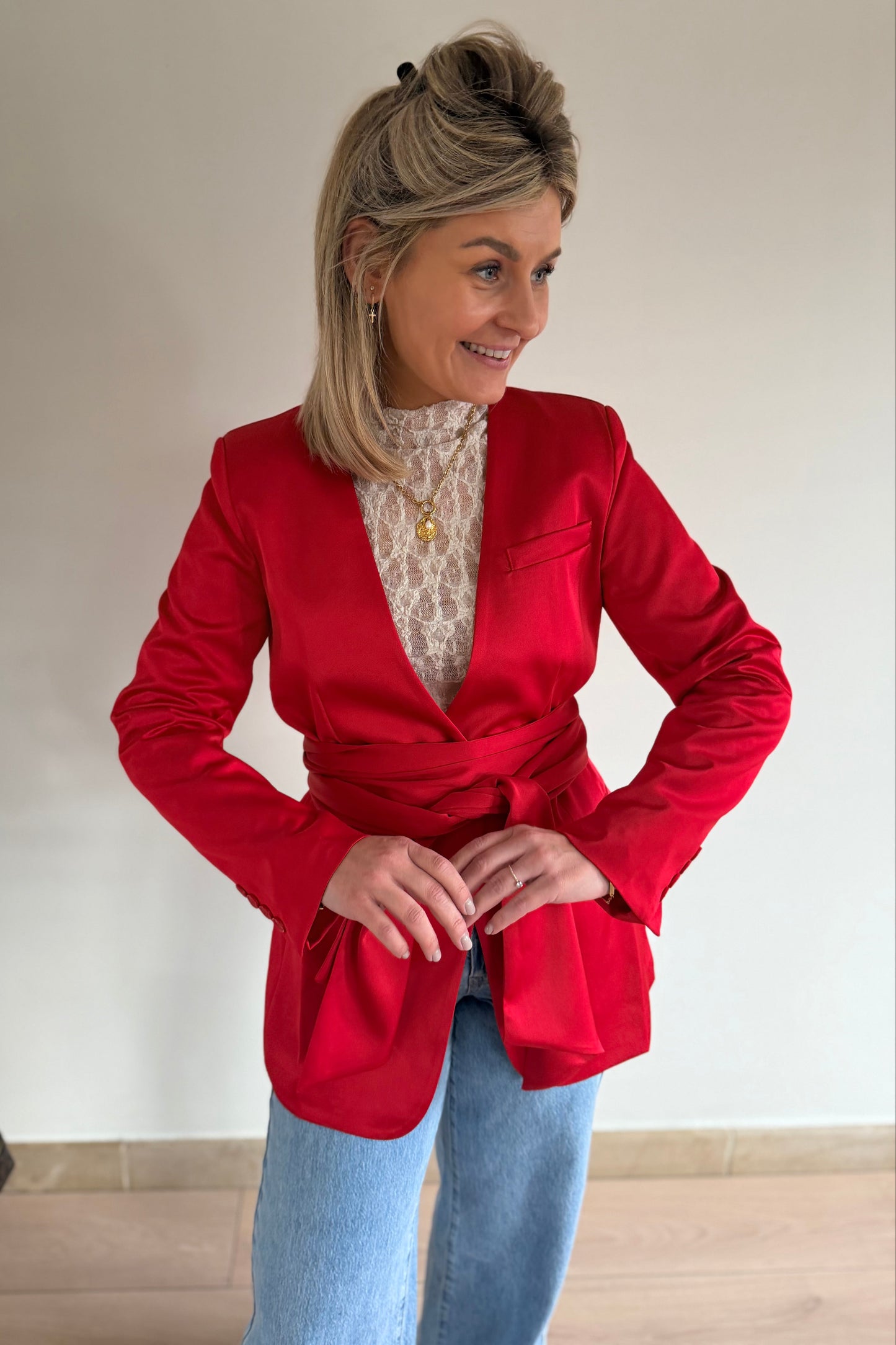 Poppy Red Blazer