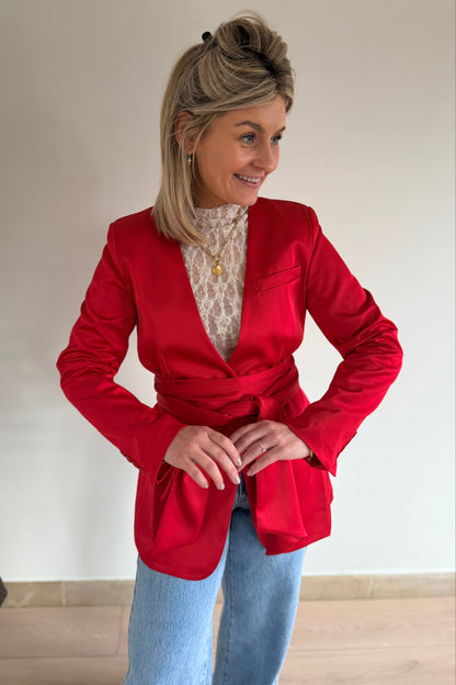 Poppy Red Blazer