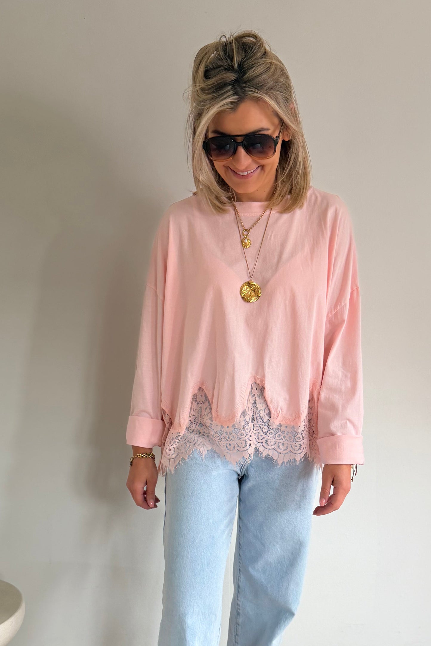 Longsleeve kant (soft pink)