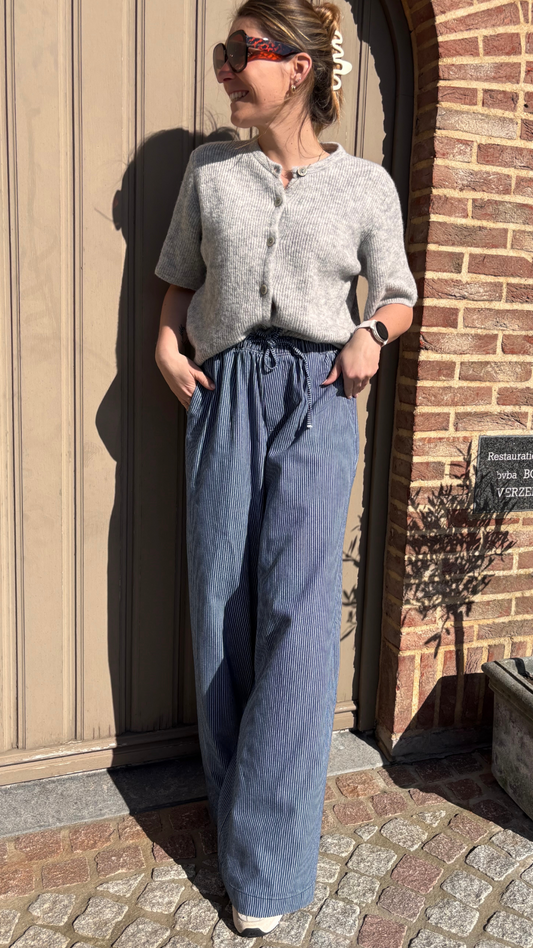 Wide striped pants