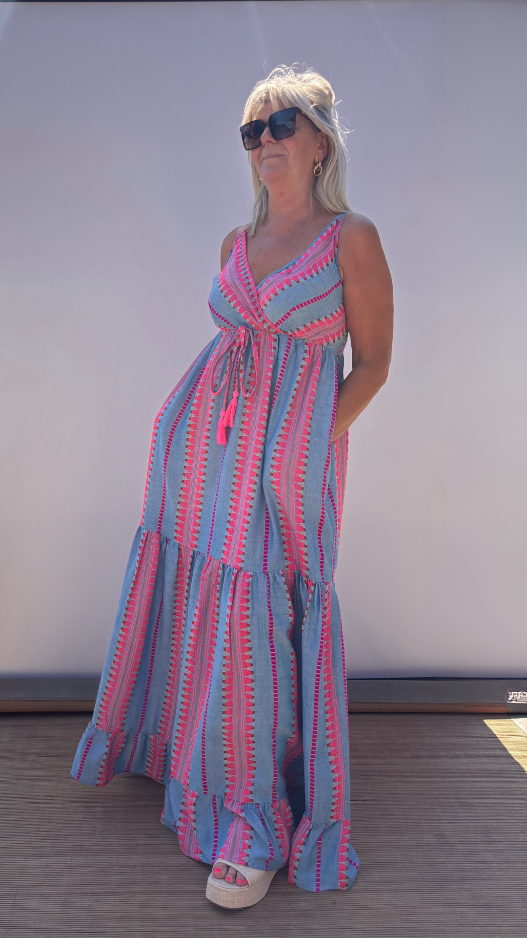 Viva Maxi Dress jeans blue