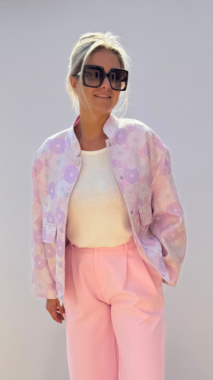 Blush Bloom bomber