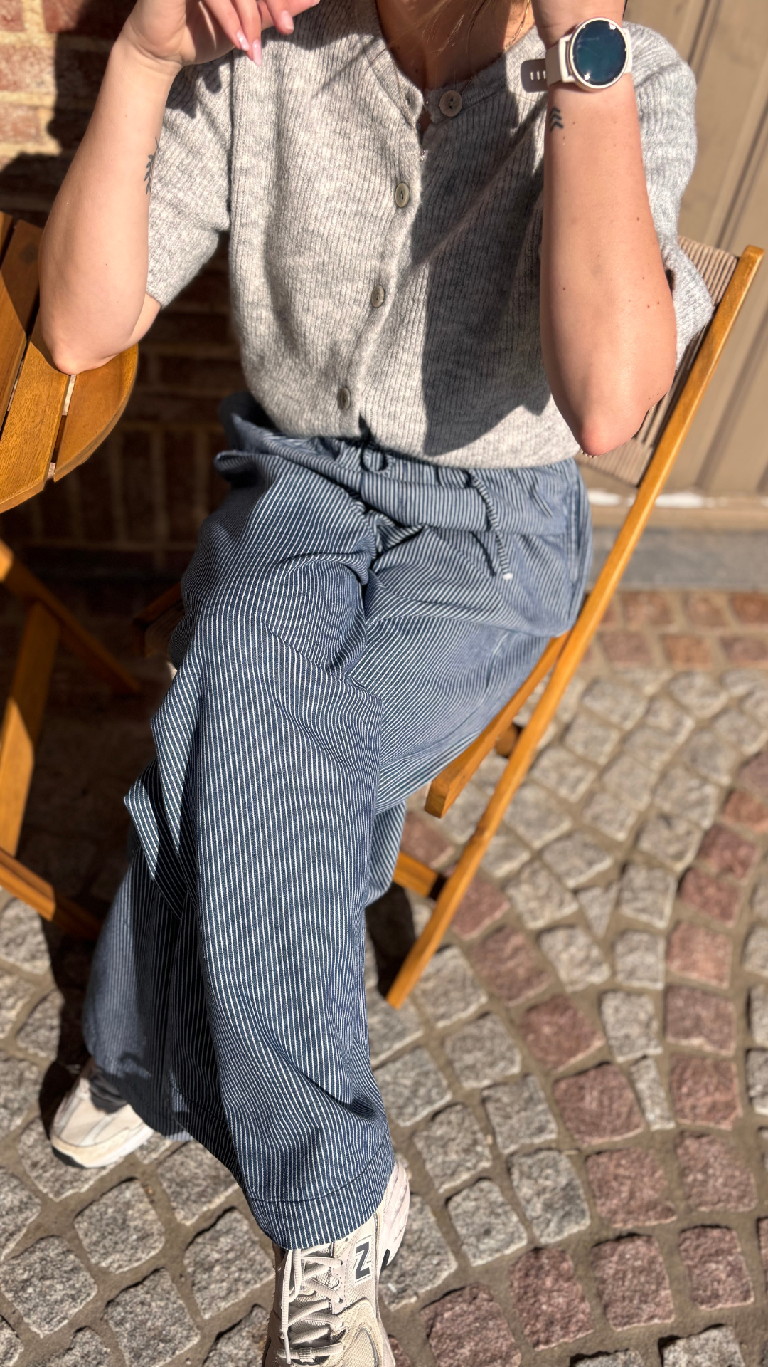 Wide striped pants