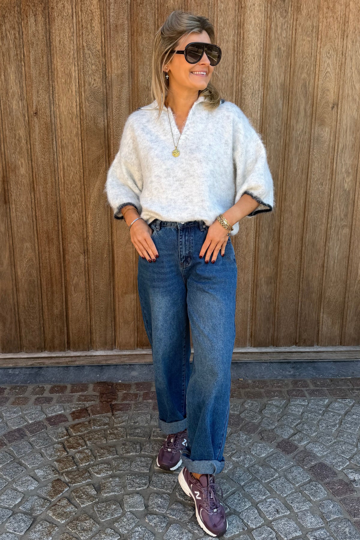 Estelle Polo knit (grijs)