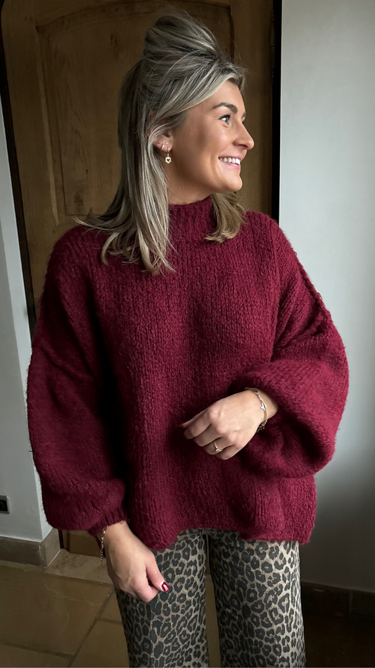 Bordeaux knit