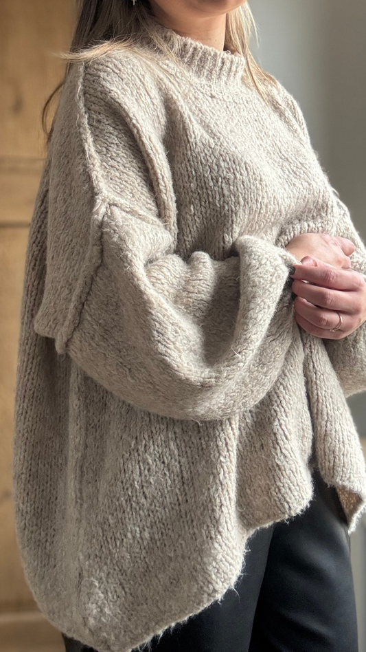 Beige knit