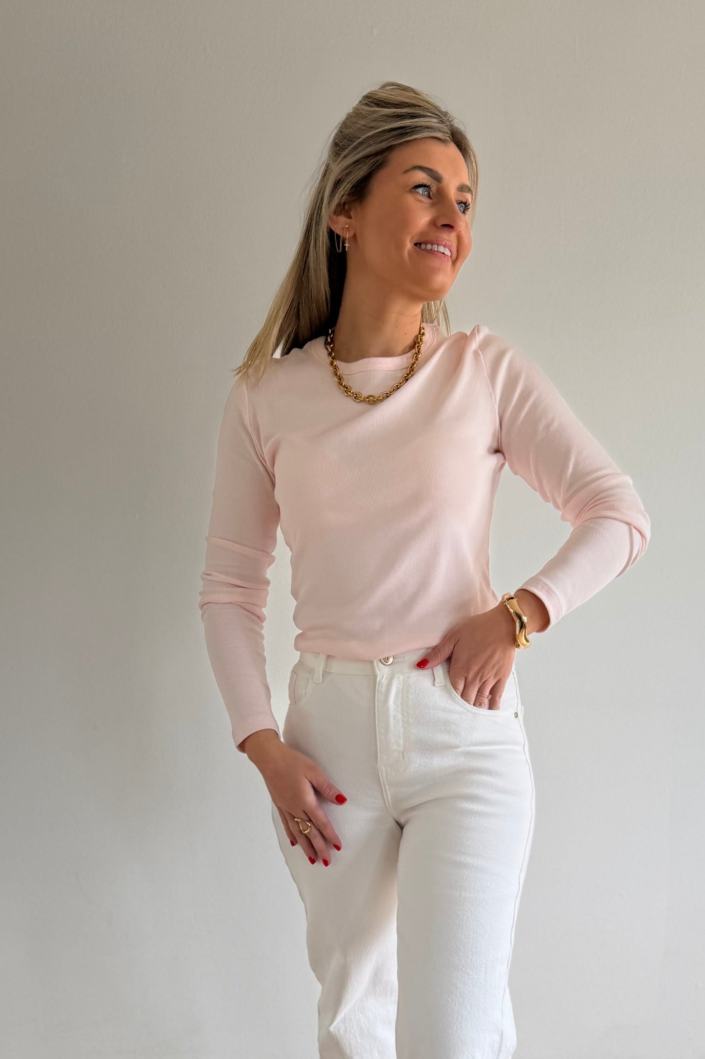 Zita longsleeve Baby pink